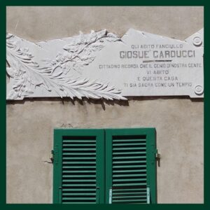 targa giosue carducci casa museo